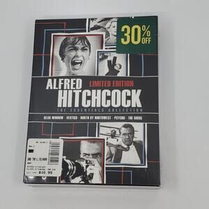 Alfred Hitchcock The Essentials Collection (DVD, 2011, 5-Disc Set). New, sealed.